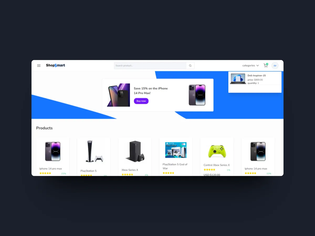 ShopSmart - Ecommerce